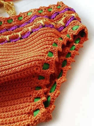 Bikini tejido a crochet bebés 1-2 años Nuevo