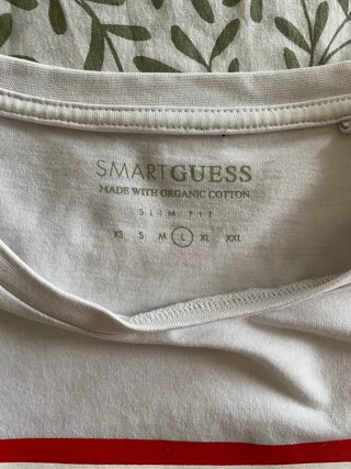 Camiseta Guess Blanca Logo Triángulo