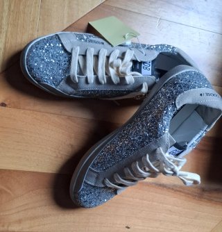 Snikers  Glitter Argento