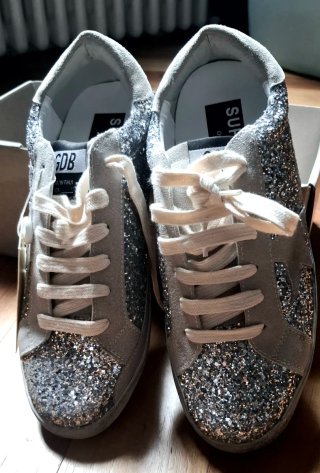 Snikers  Glitter Argento
