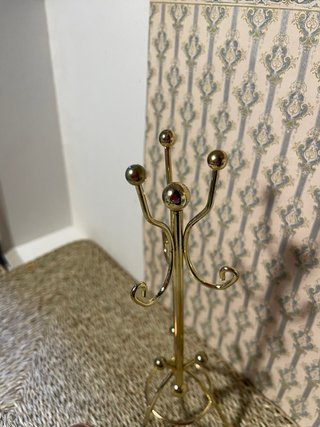 Appendiabiti oro per casa delle bambole