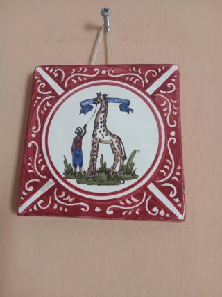 Mattonella Ceramica Contrada Giraffa Siena