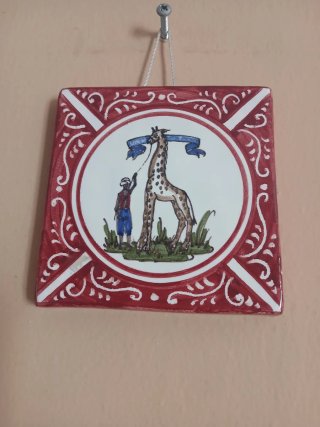 Mattonella Ceramica Contrada Giraffa Siena