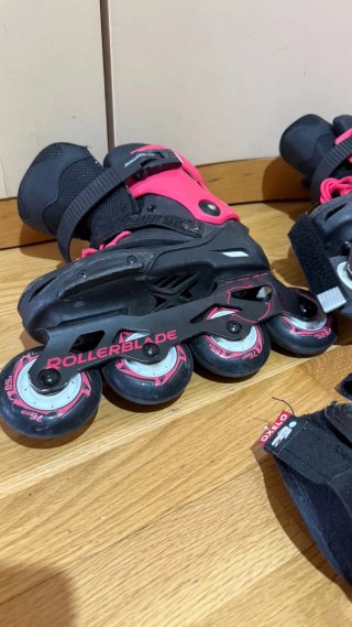 Patines Rollerblade Niña Rosa/Negro 31-33