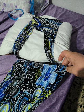 Vestido largo estampado espalda descubierta