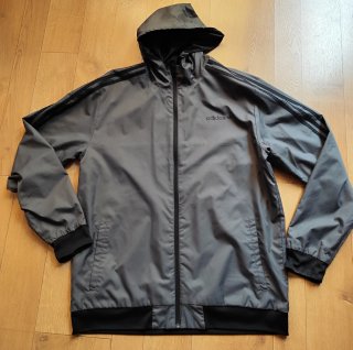 Chaqueta Adidas Verano Negra y Gris