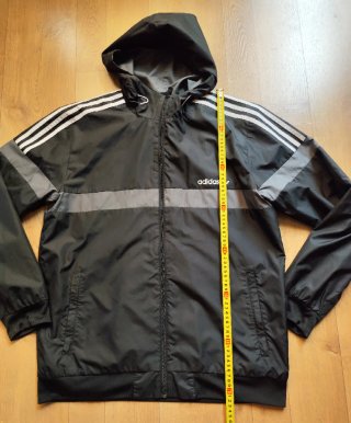 Chaqueta Adidas Verano Negra y Gris