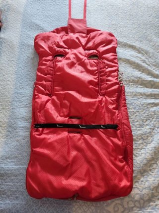 Saco para cochecito de bebé rojo
