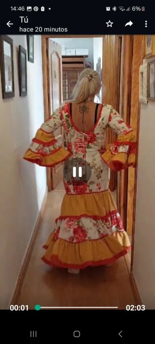 Vestido Flamenca Canastero como una L