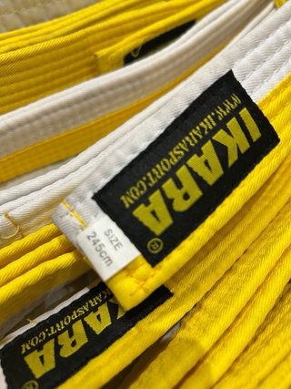Cinture Judo/Taekwondo Bianche e Gialle