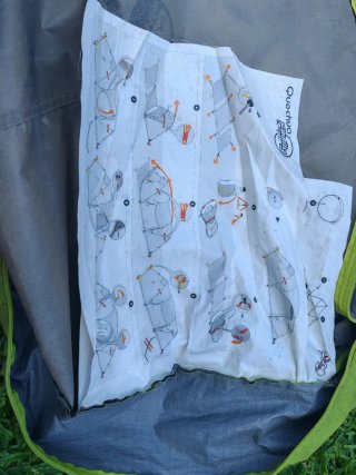 Tienda de campaña familiar Quechua