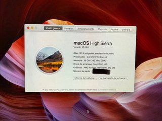iMac 21.5 2011 16GB RAM 500GB SSD + Ratón + Teclad