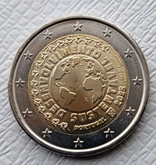Moneda 2 Euros Portugal 2025 Desarrollo Sostenible