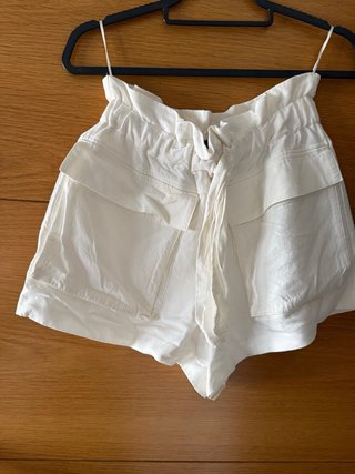 Shorts blanco roto Zara