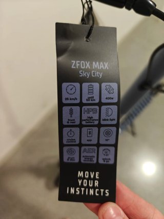 A ESTRENAR Patinete Eléctrico Zwheel Zfox Sky City