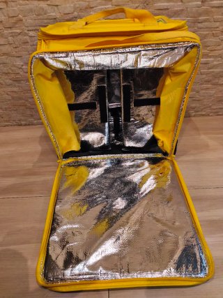 Mochila Glovo Amarilla