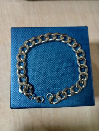 Bracciale uomo d'acciaio color argento