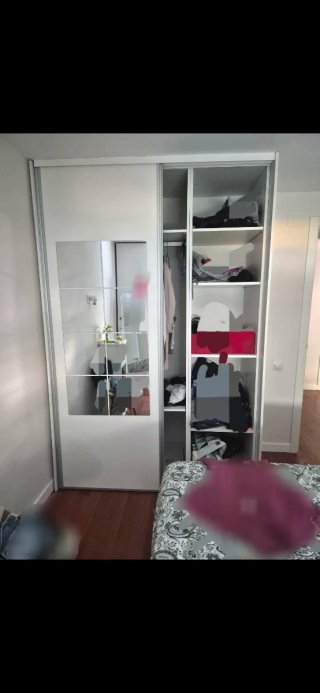 Armario ropero blanco puertas correderas