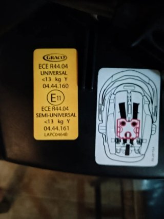 Silla de coche para bebé marca graco junior
