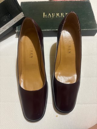 Scarpe Ralph Lauren donna eleganti color melanzana
