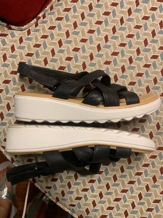 Sandalias Clarks Negras Mujer