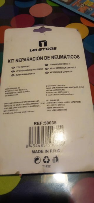 Kit Reparación Neumáticos Universal