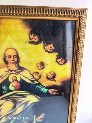 Cuadro Santísima Trinidad con Ángeles