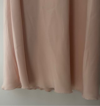 Vestido largo rosa palo