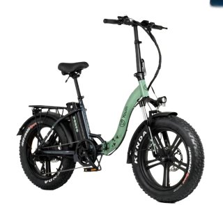 Bicicleta Eléctrica Fat Bike Verde