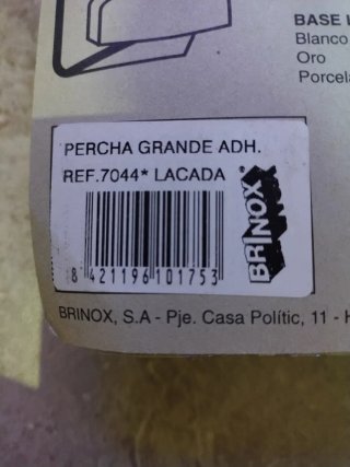 2 Grandi appendiabiti autoadesivi, marca Brinox.