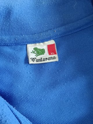 Vintage Y2K Polo Cantarana Azul - Talla XL
