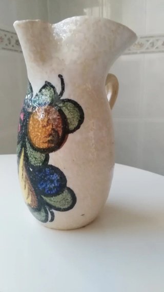 Jarrón Cerámica Multicolor Esmaltado