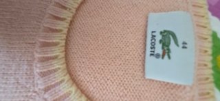 Chaleco Lacoste Rosa Talla L