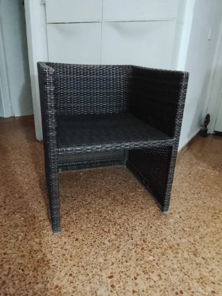 Butaca mimbre diseño Manhattan