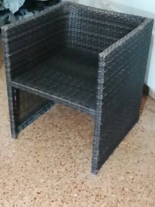 Butaca mimbre diseño Manhattan