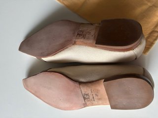 Mocasines Loewe Beige y Verde caqui. Talla 38