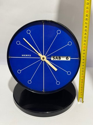 Orologio da tavolo Hertz vintage calendario