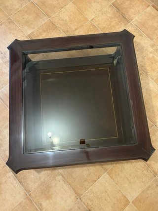 Mesa de centro madera y cristal