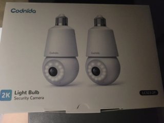2 Cámaras Seguridad Bombilla 2K Codnida