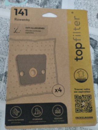 Bolsas aspiradora Rowenta 141 (4 uds)