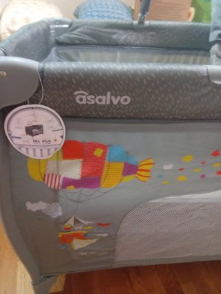 Cuna de viaje Asalvo Zeppelin Gris