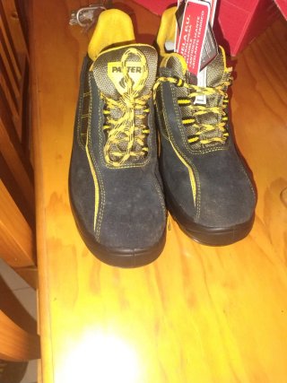 Zapatos de seguridad PANTER negros y amarillos
