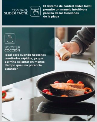 Placa Inducción Svan 3 Zonas diseño elegante
