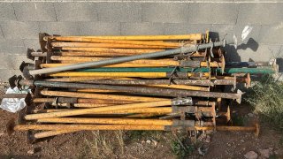 Puntales de obra metálicos para encofrar 3'20cm