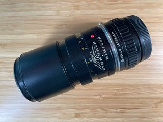 Objetivo leica 135 + adaptador Sony-e lentes leicl