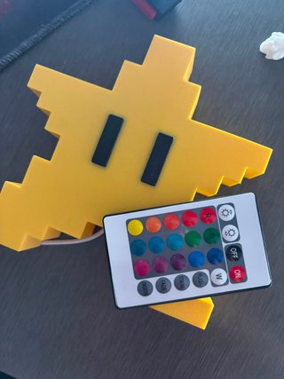 Lámpara Estrella Mario Bros LED RGB