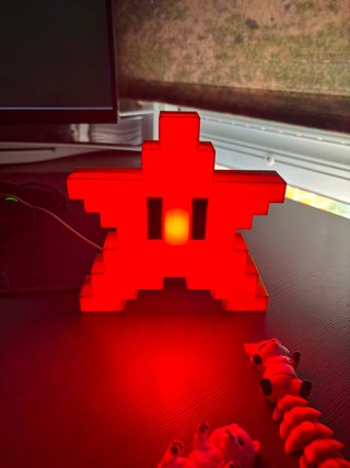 Lámpara Estrella Mario Bros LED RGB