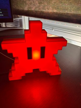 Lámpara Estrella Mario Bros LED RGB