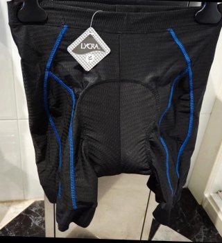 Culote Ciclismo Talla XL Nero+Azul con Etiqueta
