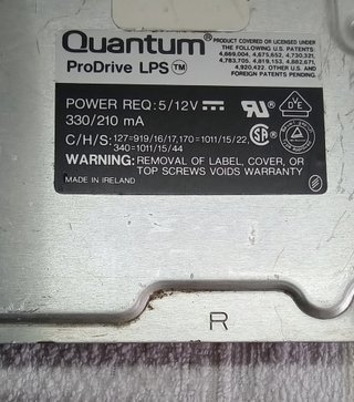[PC Vintage] Disco Rígido Quantum 340MB IDE
